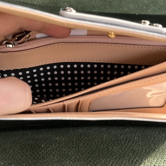 Kate Spade Black leather clutch, NWT - Picture 8 of 9